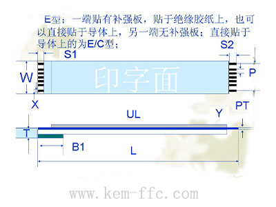 E型結構ffc扁平排線