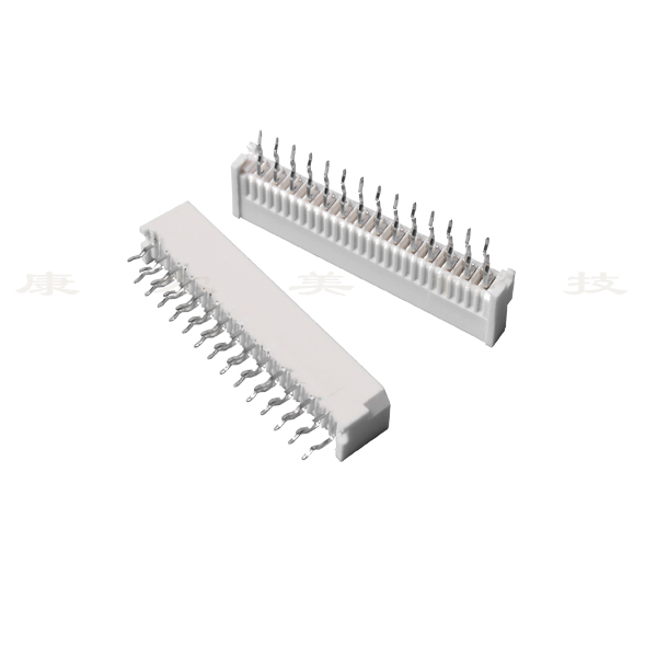 交錯針單面接直插ffc連接器